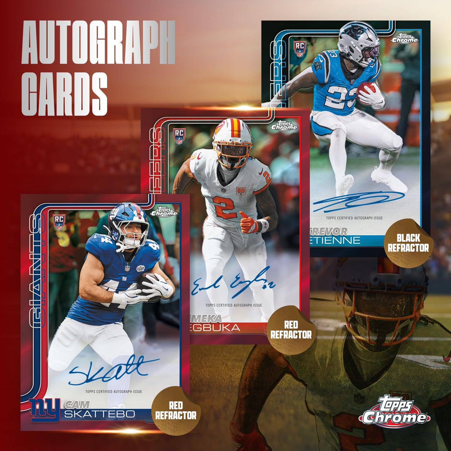 2025 Topps Chrome Football - Factory Sealed - Value Box