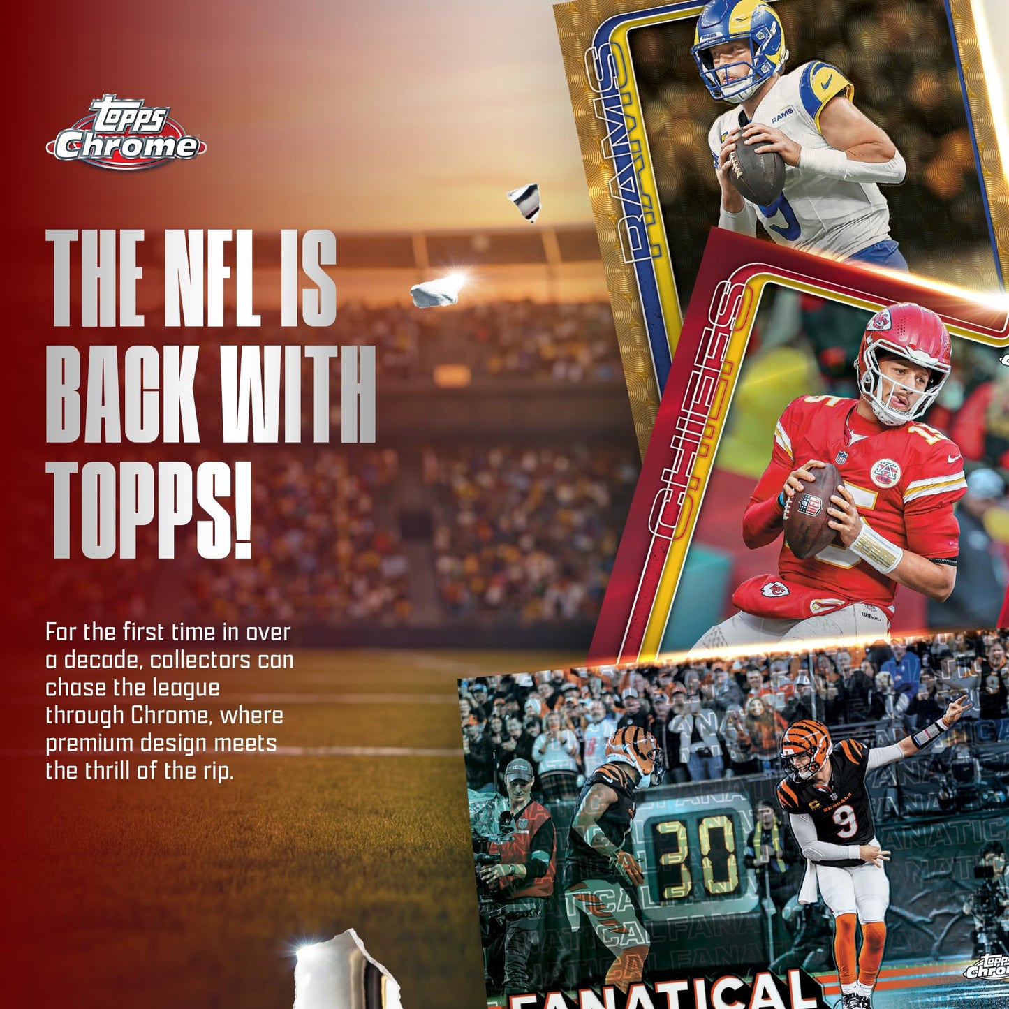 2025 Topps Chrome Football - Factory Sealed - Value Box