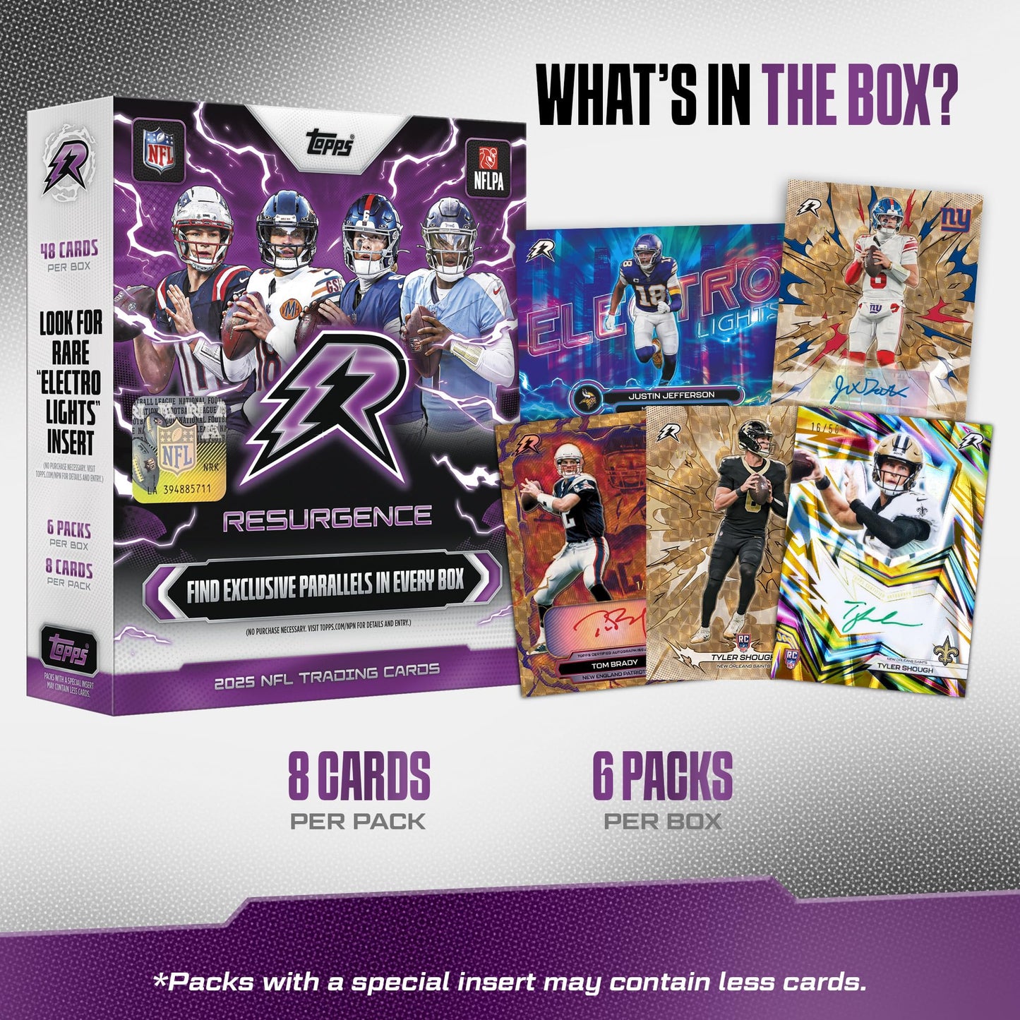 2025 Topps Resurgence Football - Factory Sealed - Mega Box